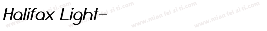Halifax Light字体转换
